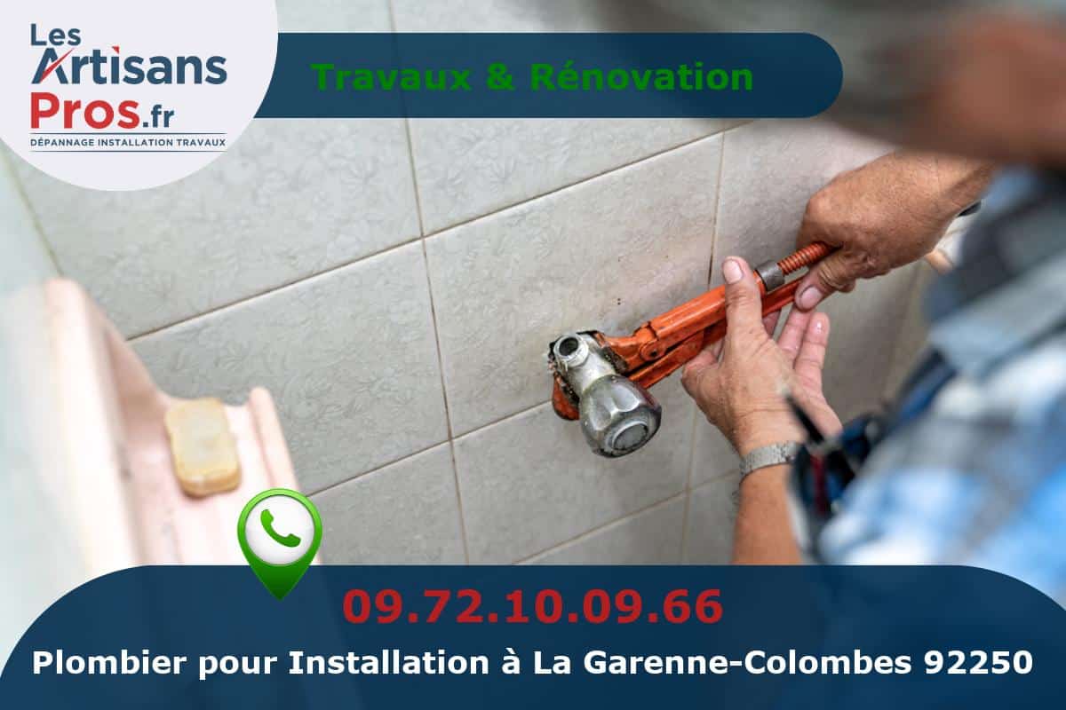 Installation de Plomberie La Garenne-Colombes