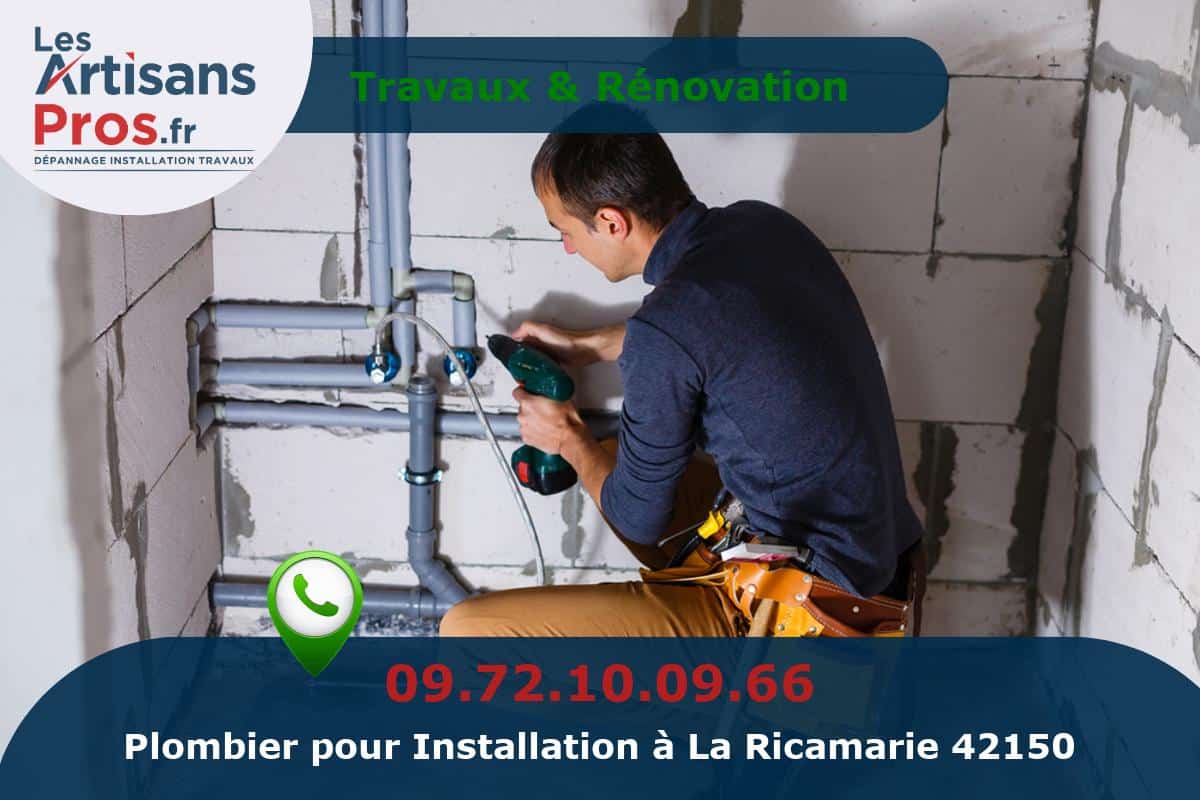 Installation de Plomberie La Ricamarie