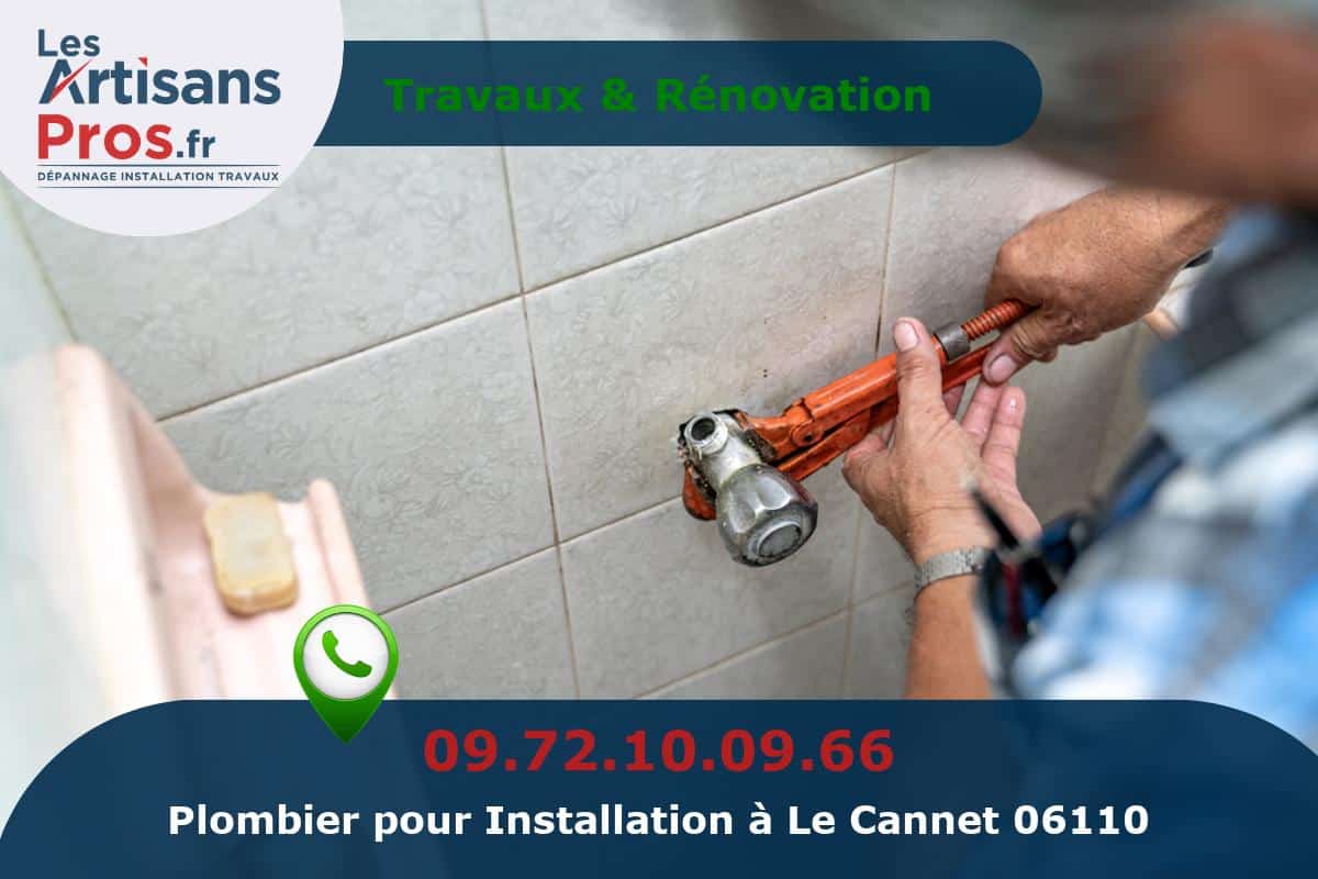 Installation de Plomberie Le Cannet