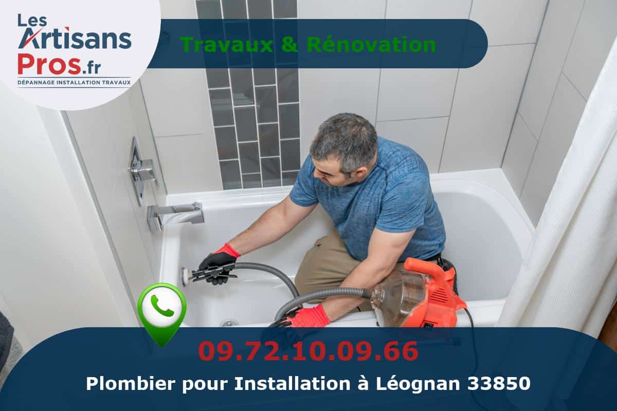 Installation de Plomberie Léognan