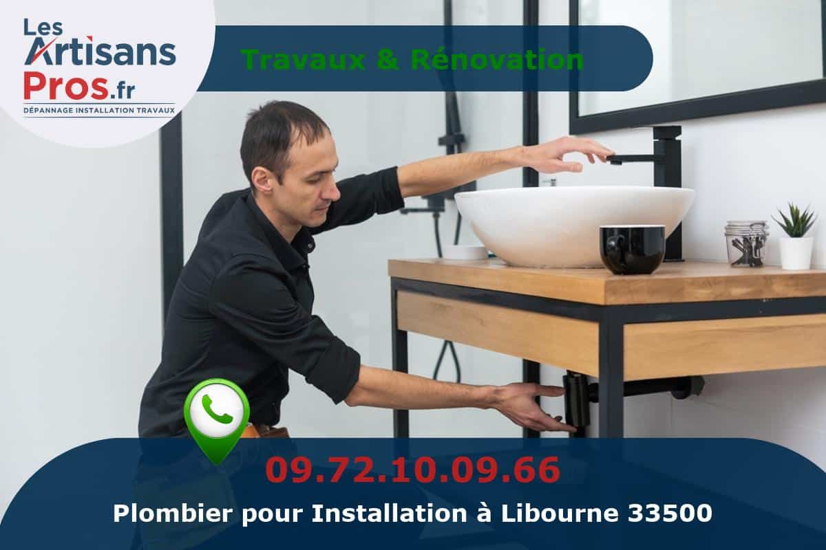 Installation de Plomberie Libourne