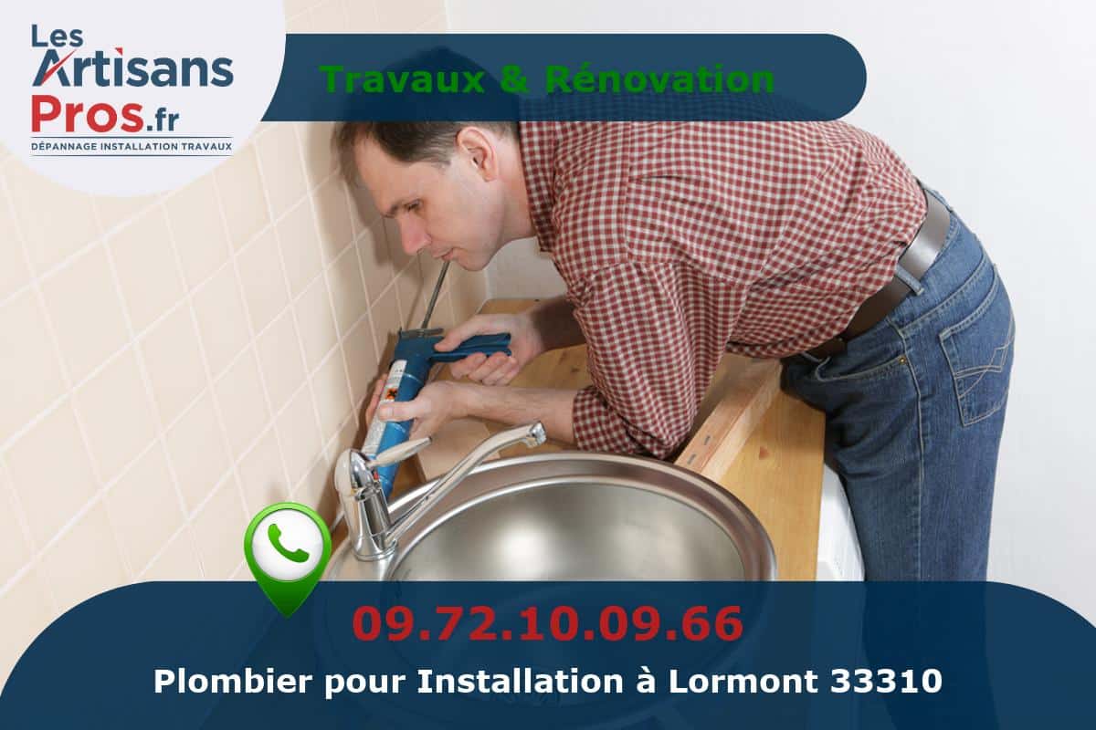 Installation de Plomberie Lormont