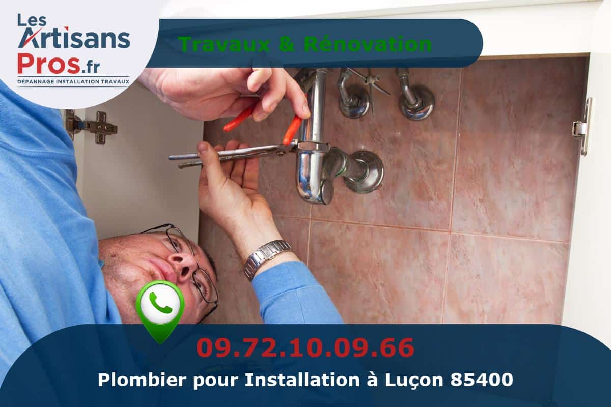 Installation de Plomberie Luçon