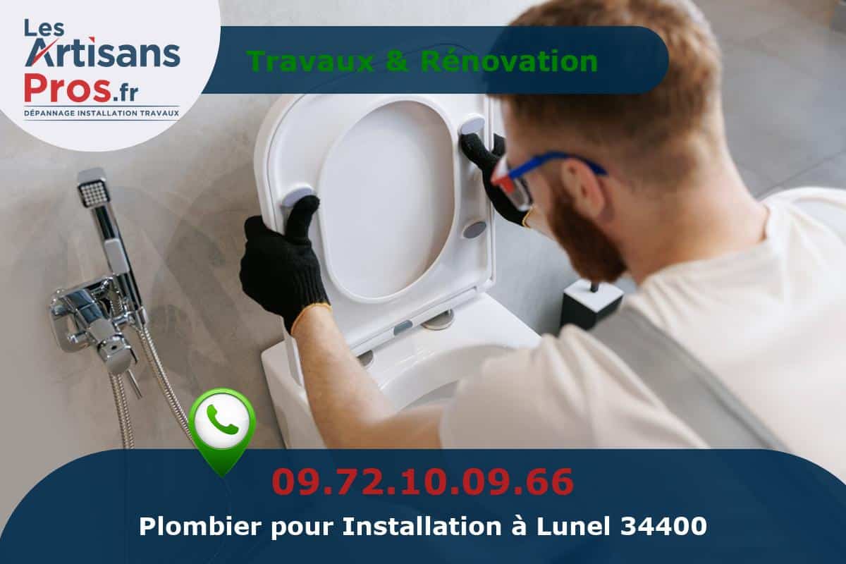 Installation de Plomberie Lunel