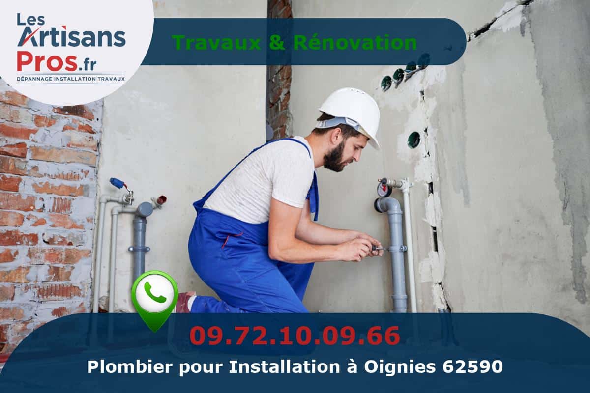 Installation de Plomberie Oignies