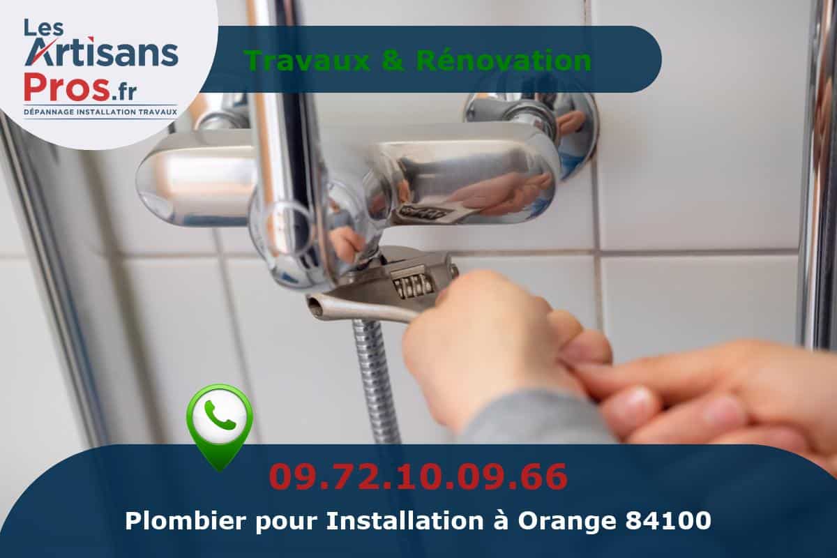 Installation de Plomberie Orange