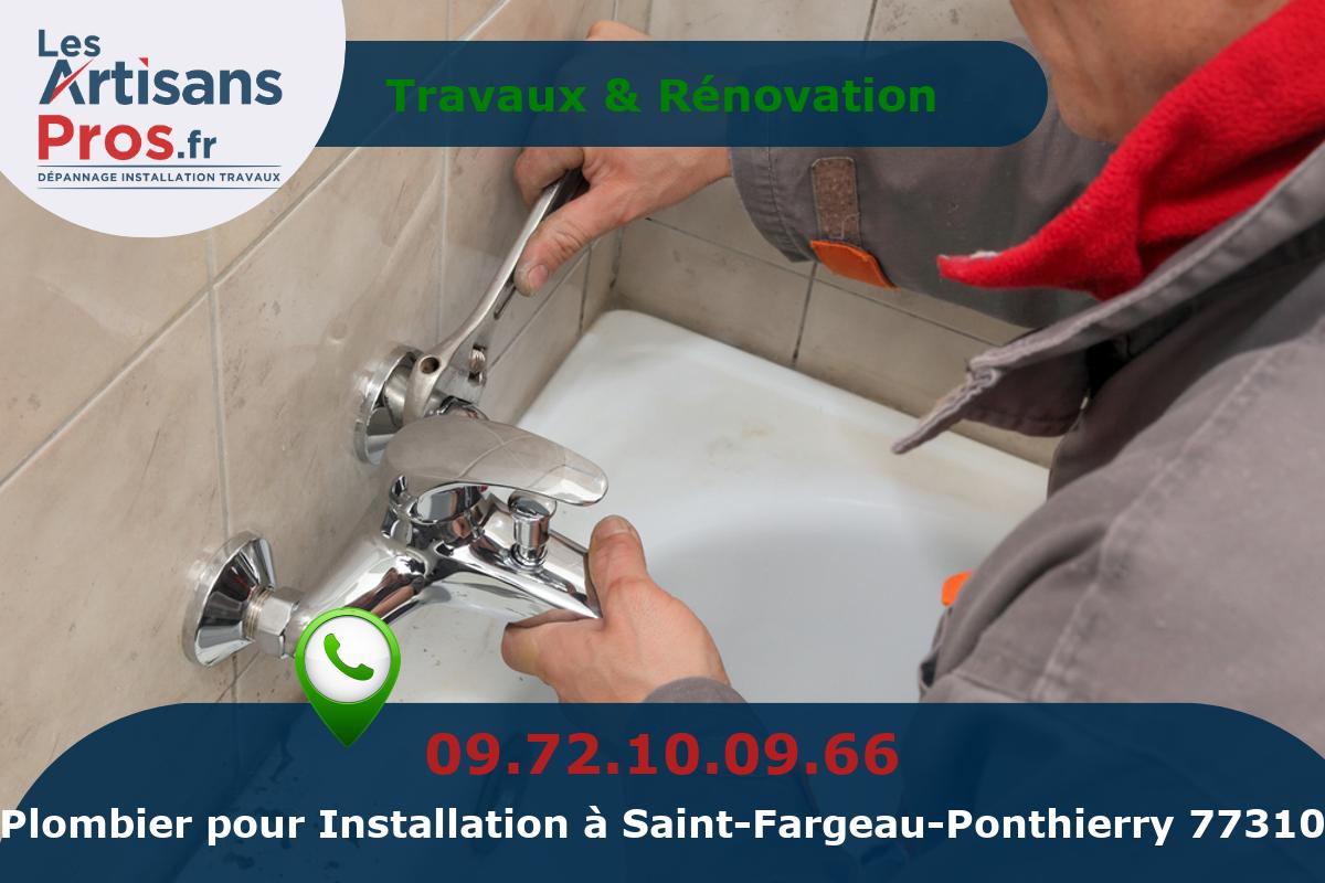Installation de Plomberie Saint-Fargeau-Ponthierry
