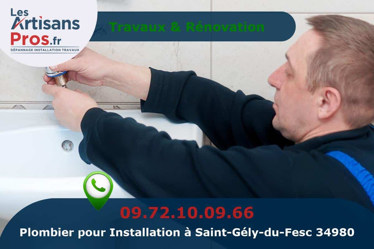 Installation de Plomberie Saint-Gély-du-Fesc