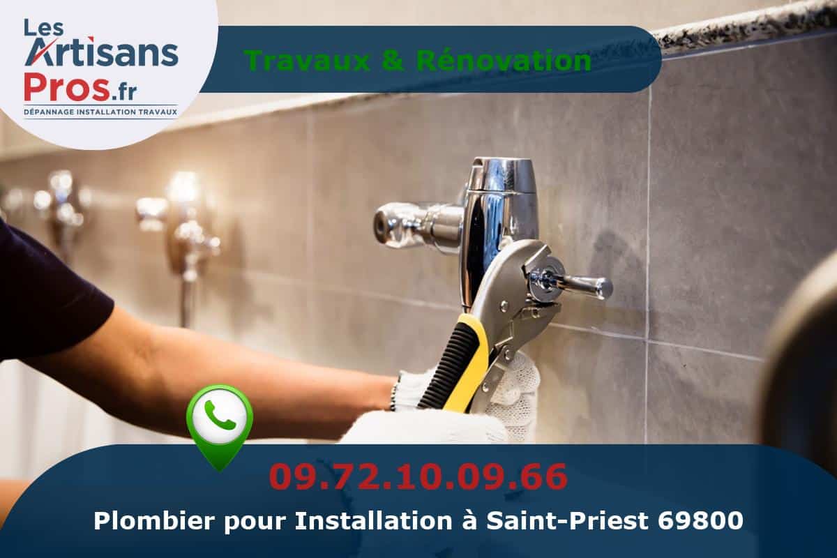 Installation de Plomberie Saint-Priest