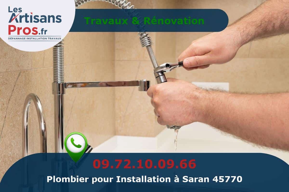 Installation de Plomberie Saran