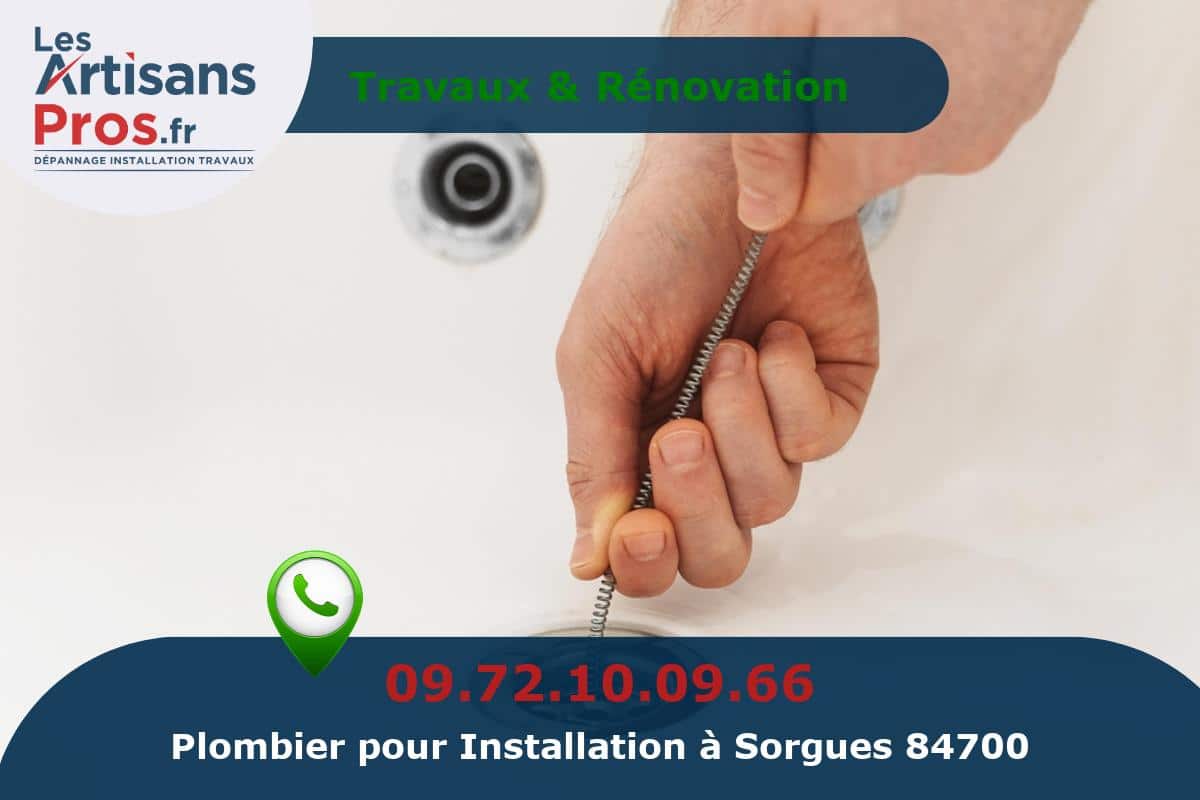 Installation de Plomberie Sorgues