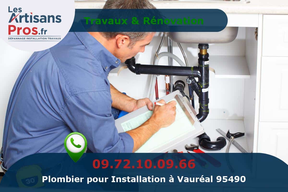 Installation de Plomberie Vauréal