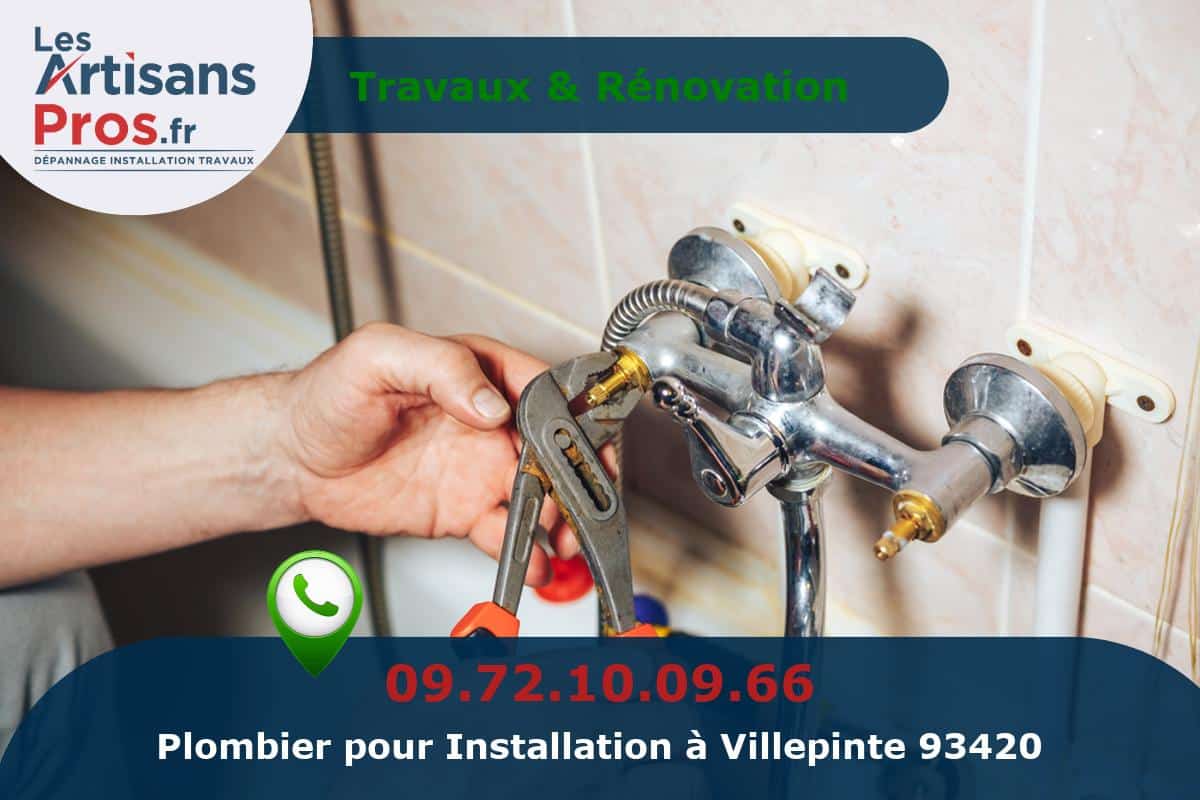 Installation de Plomberie Villepinte