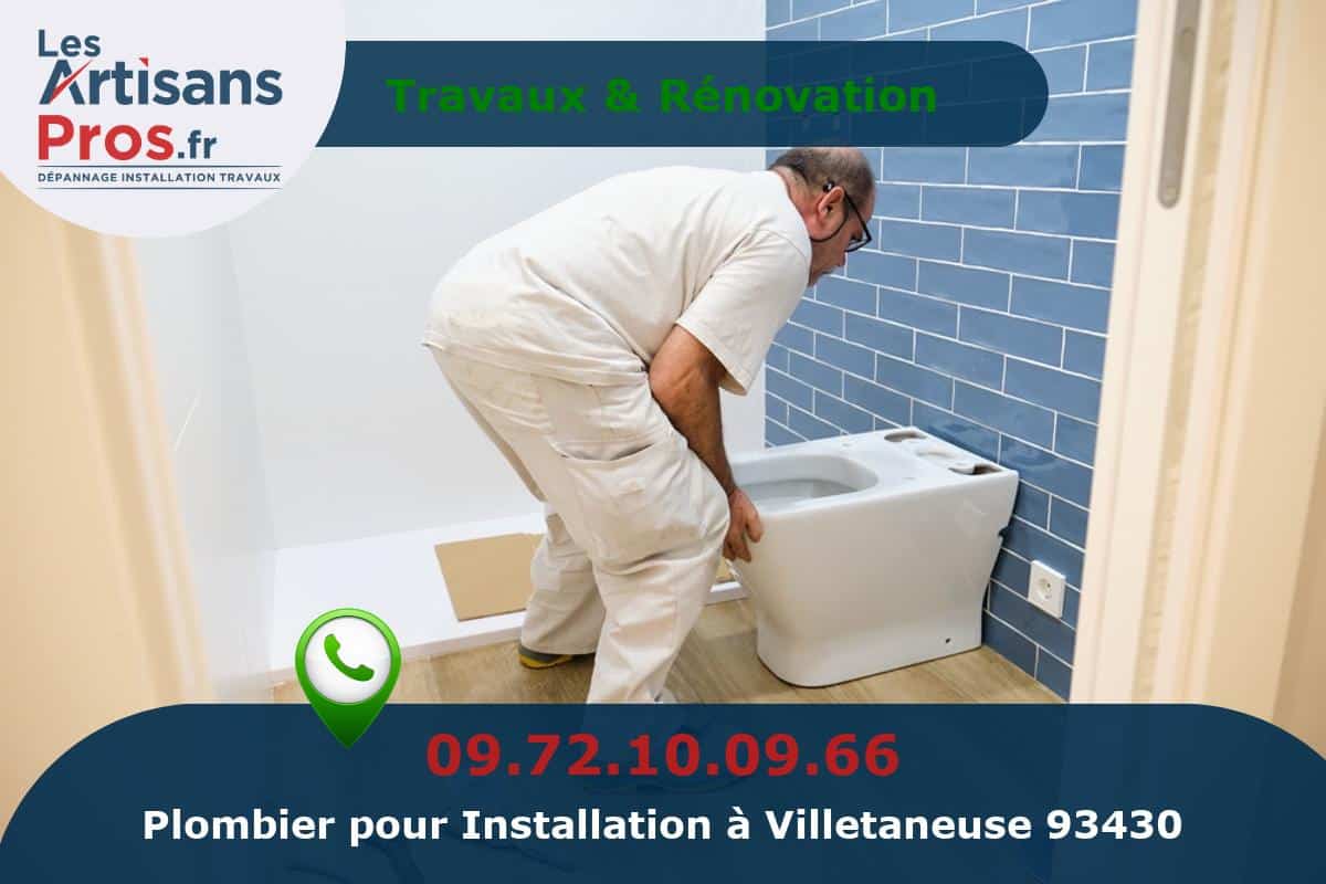 Installation de Plomberie Villetaneuse