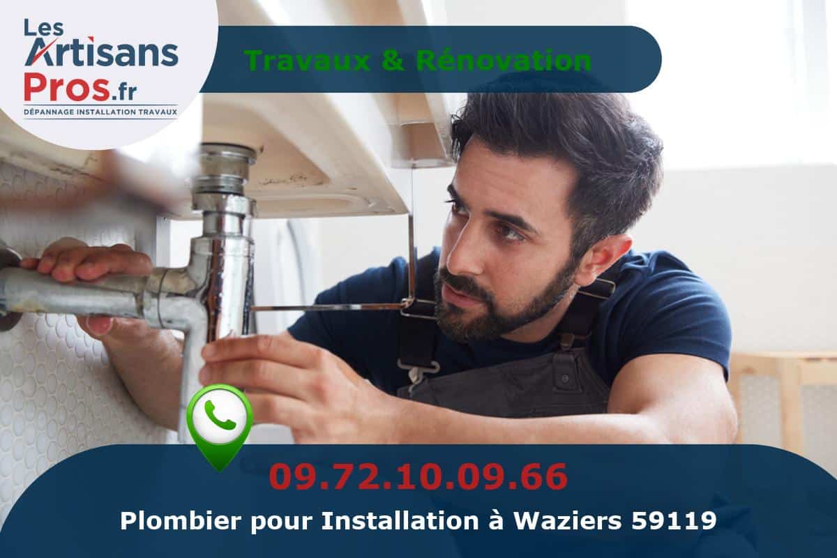 Installation de Plomberie Waziers