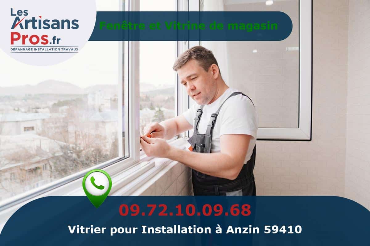 Installation de Vitrerie Anzin