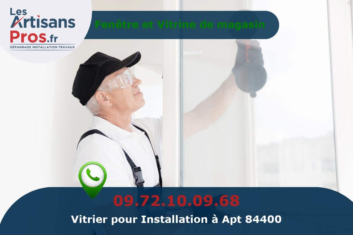 Installation de Vitrerie Apt