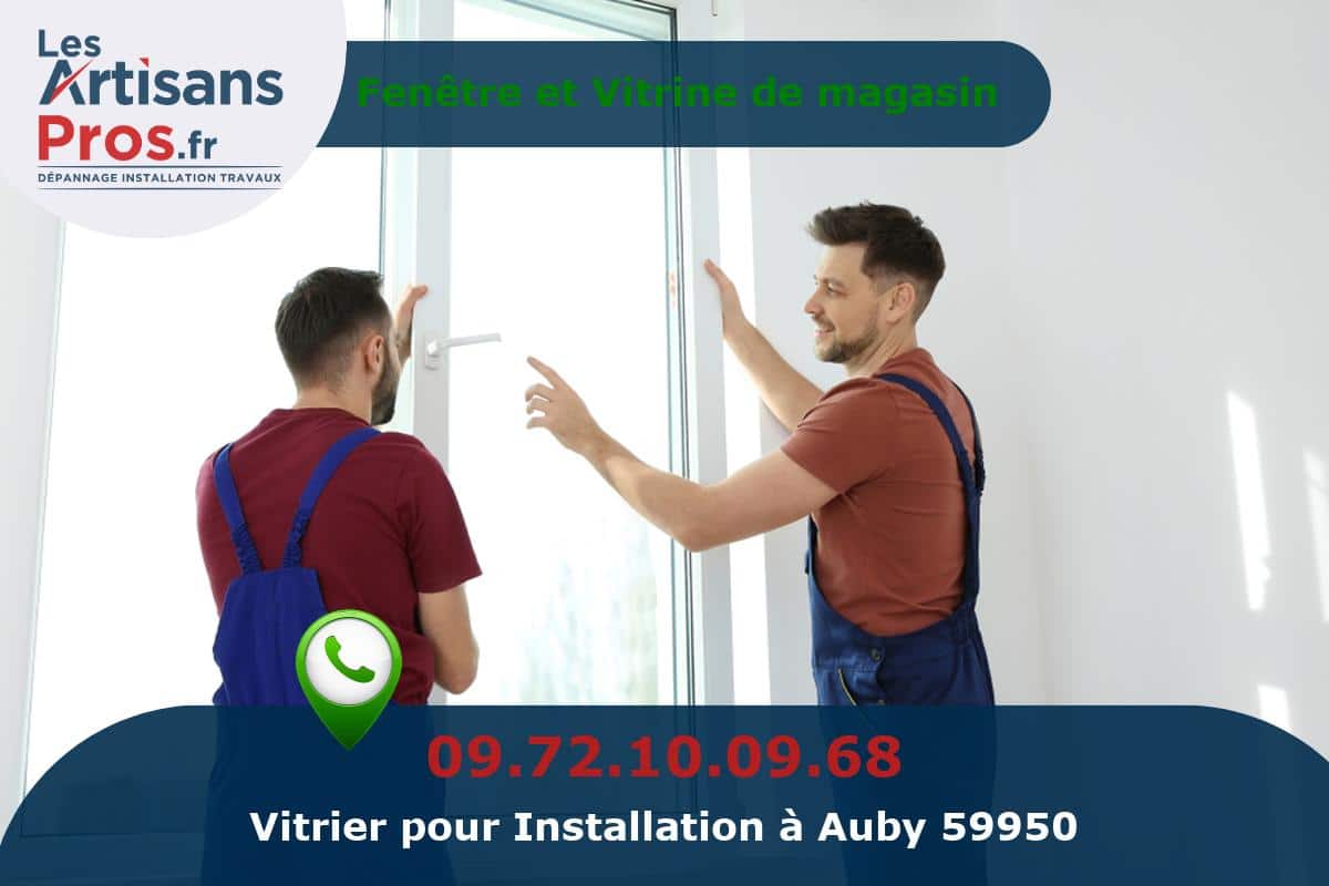 Installation de Vitrerie Auby