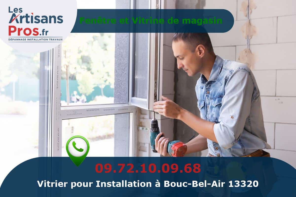 Installation de Vitrerie Bouc-Bel-Air