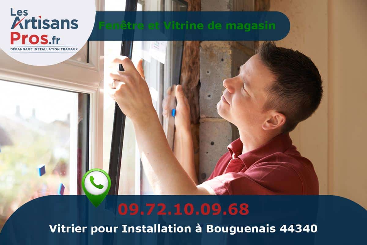 Installation de Vitrerie Bouguenais