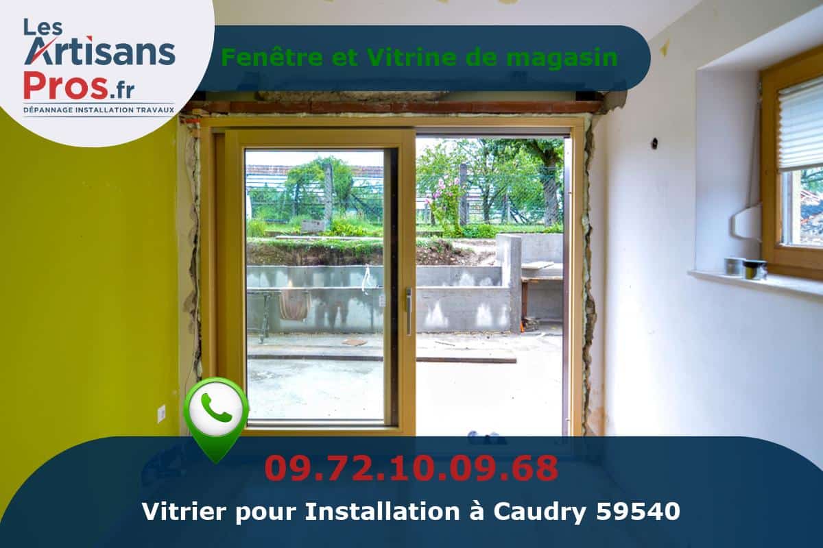 Installation de Vitrerie Caudry