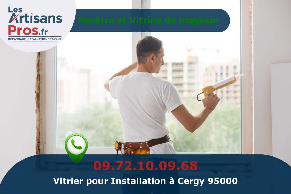 Installation de Vitrerie Cergy