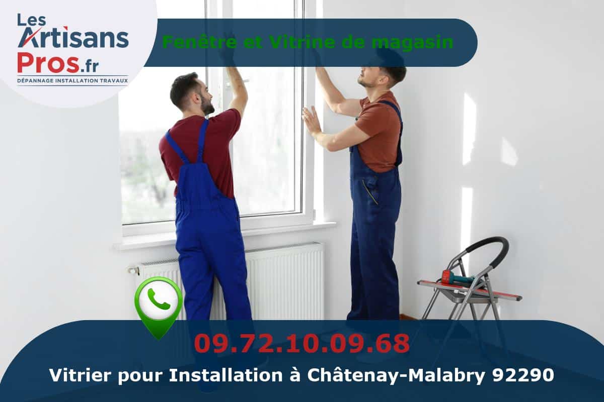 Installation de Vitrerie Châtenay-Malabry