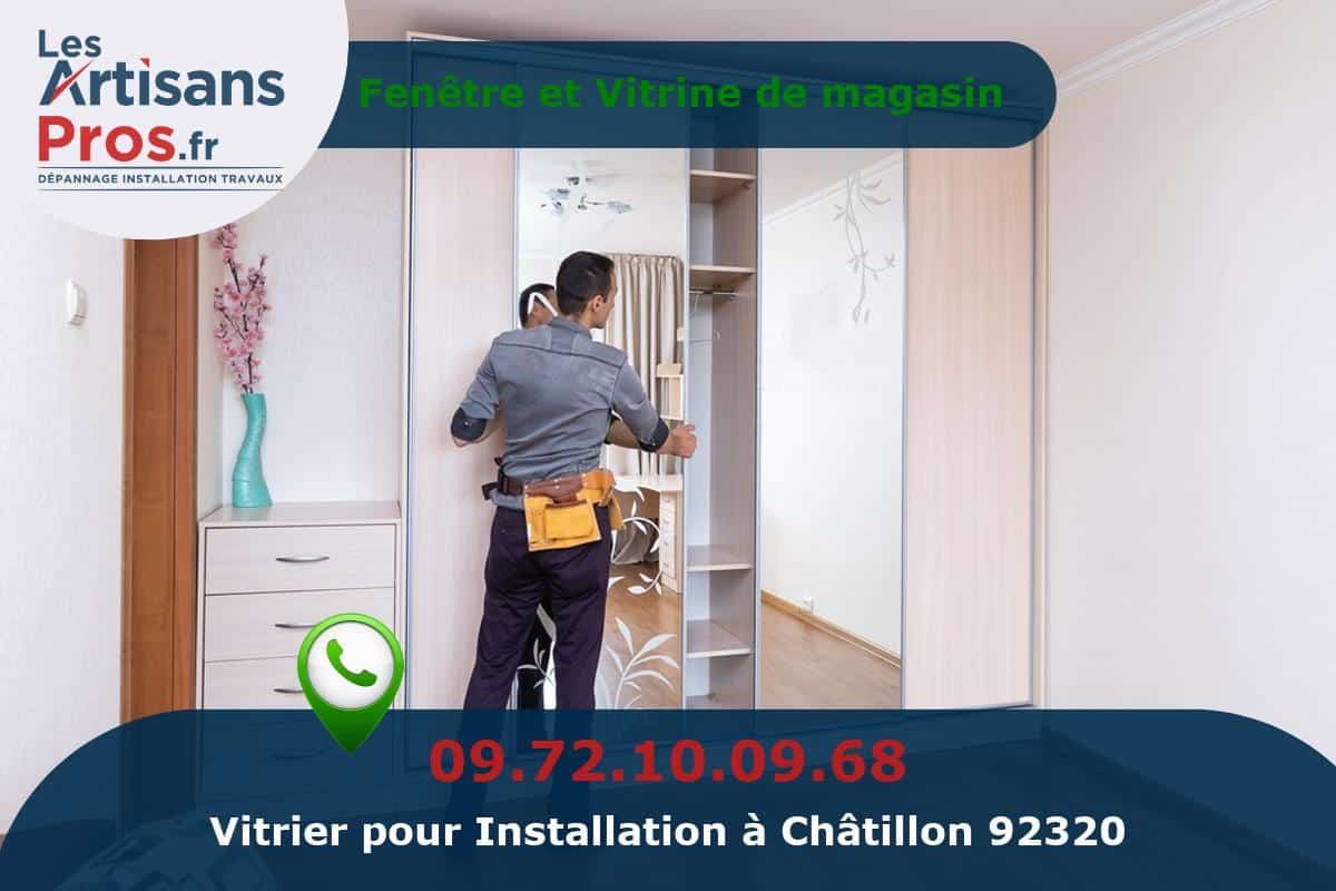 Installation de Vitrerie Châtillon