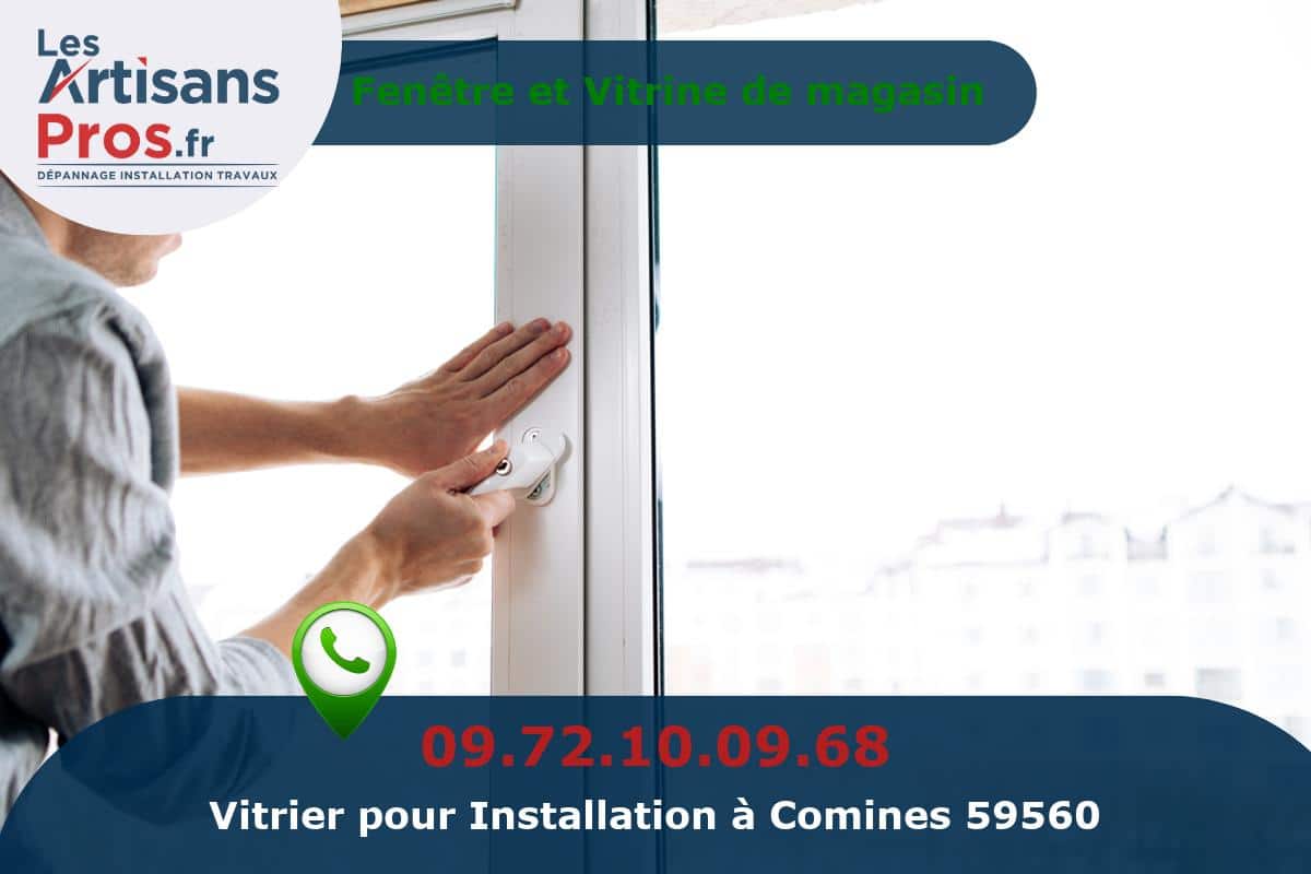 Installation de Vitrerie Comines