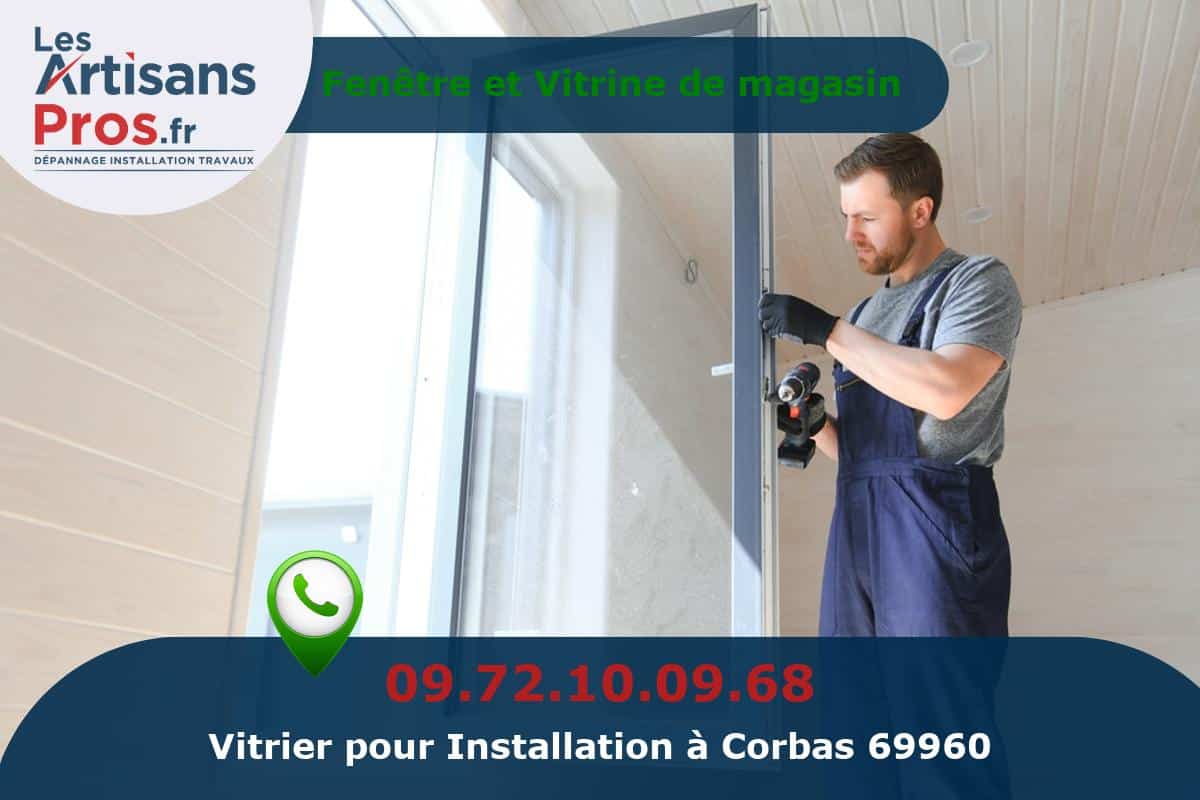 Installation de Vitrerie Corbas