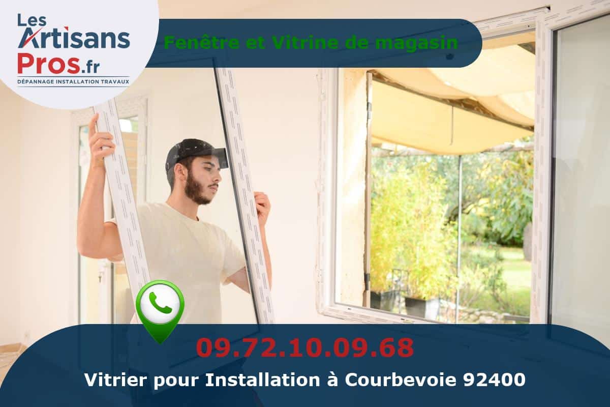 Installation de Vitrerie Courbevoie