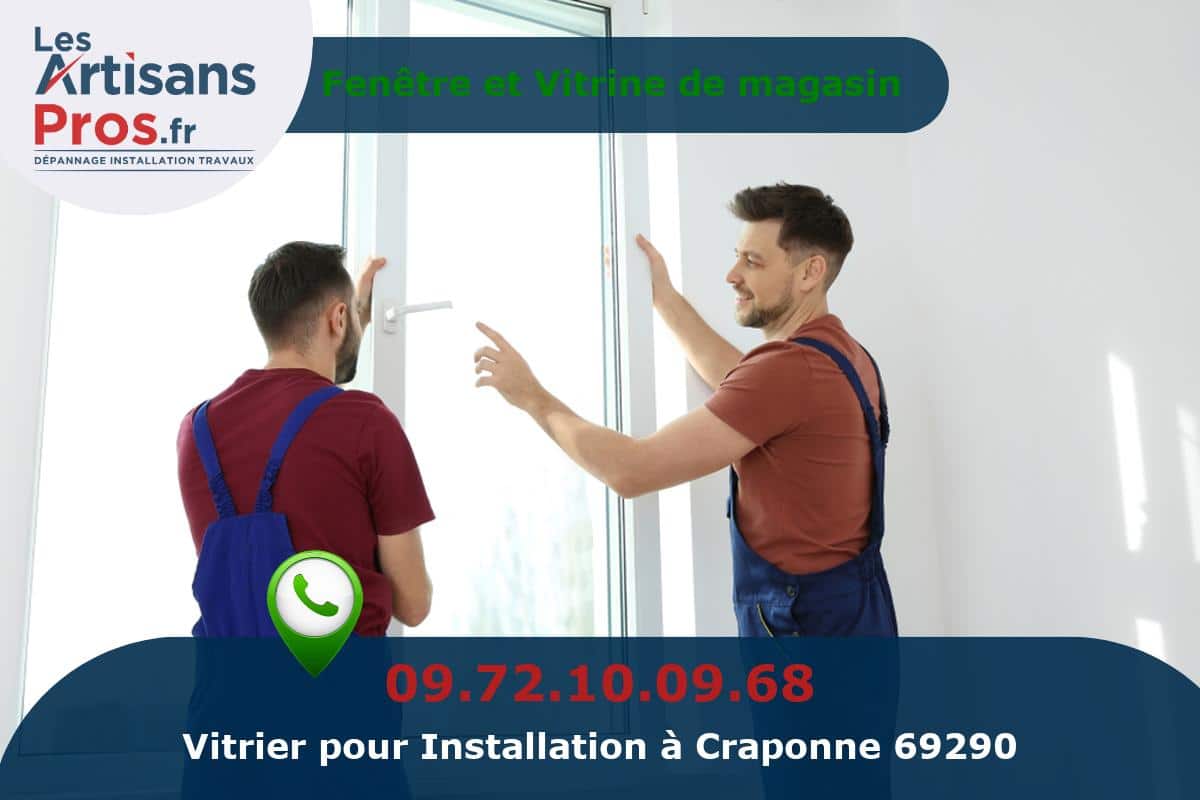 Installation de Vitrerie Craponne