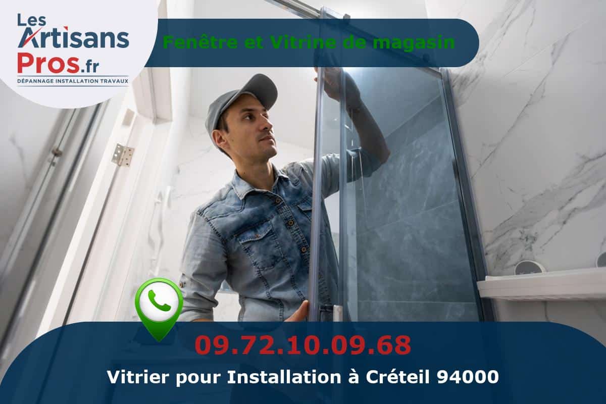 Installation de Vitrerie Créteil