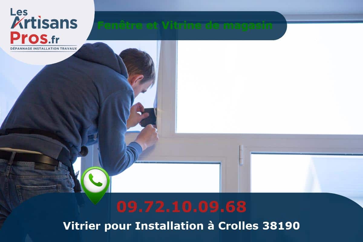 Installation de Vitrerie Crolles