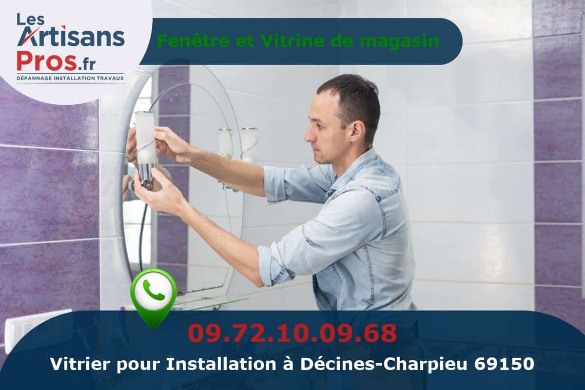 Installation de Vitrerie Décines-Charpieu