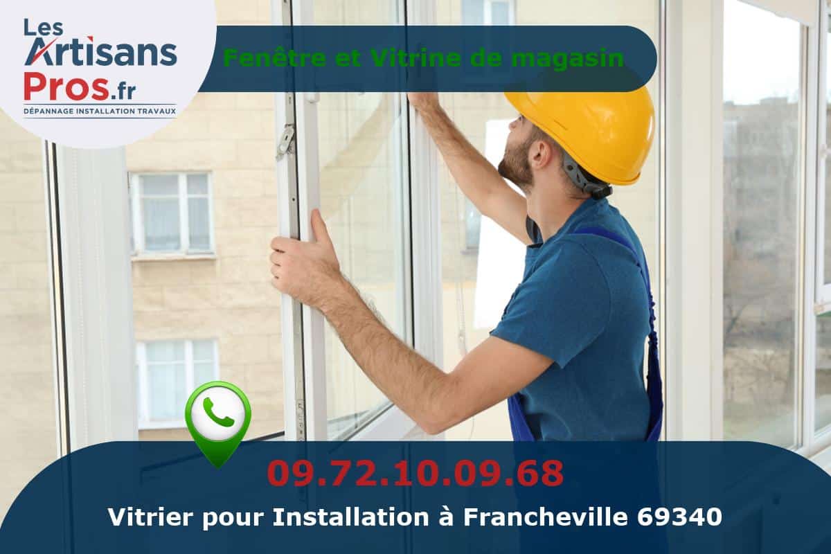 Installation de Vitrerie Francheville