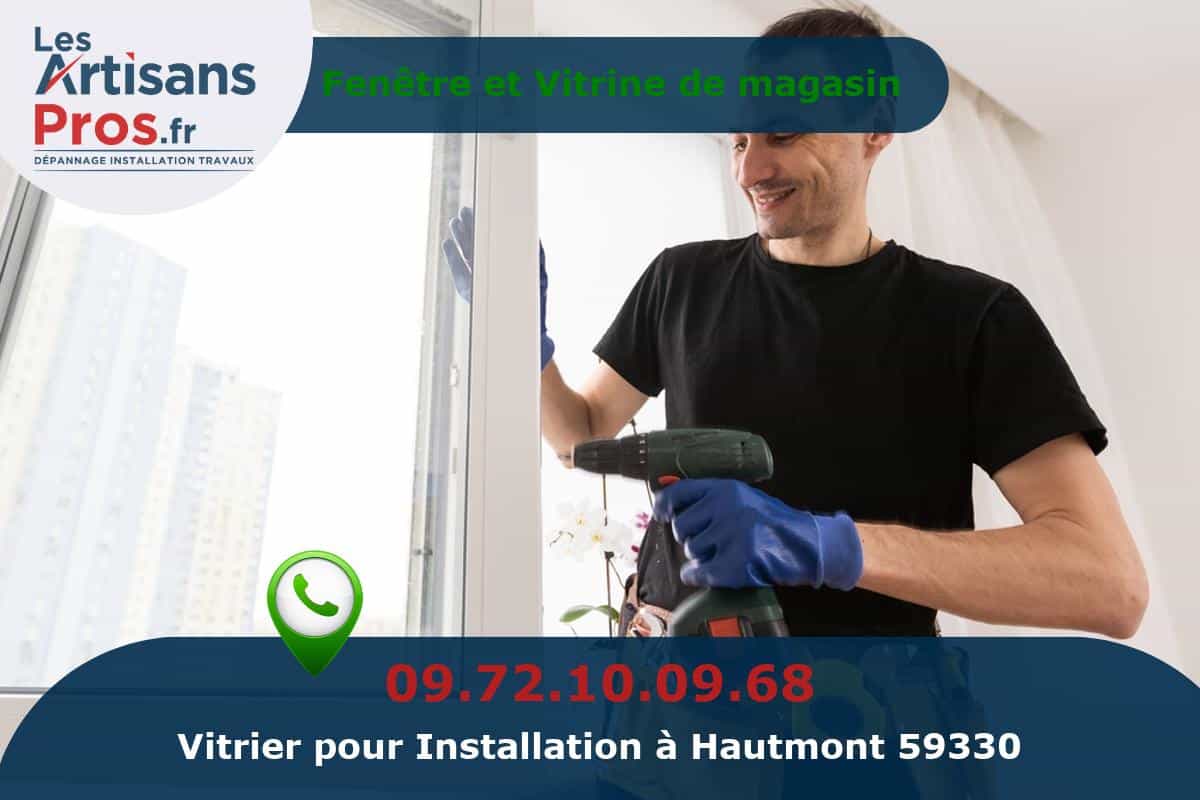 Installation de Vitrerie Hautmont