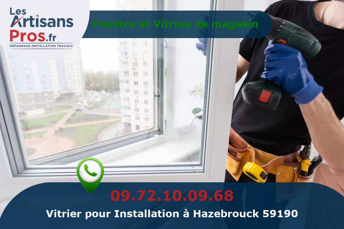 Installation de Vitrerie Hazebrouck