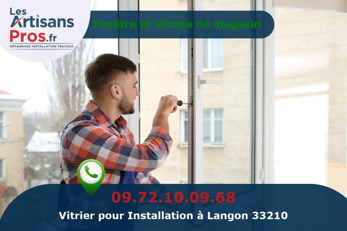 Installation de Vitrerie Langon