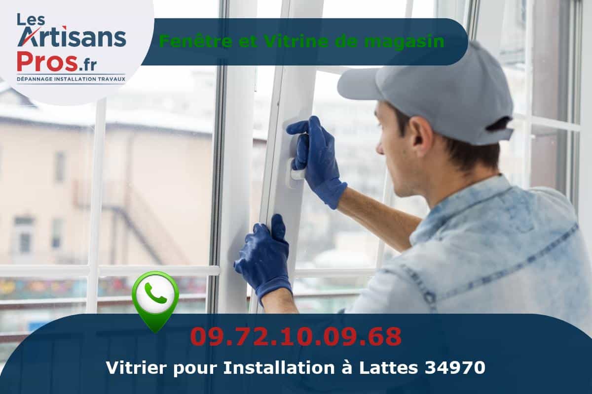 Installation de Vitrerie Lattes