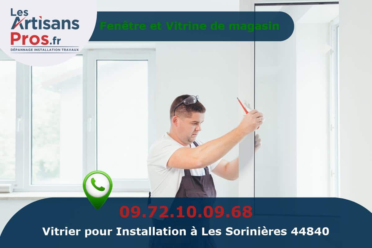 Installation de Vitrerie Les Sorinières