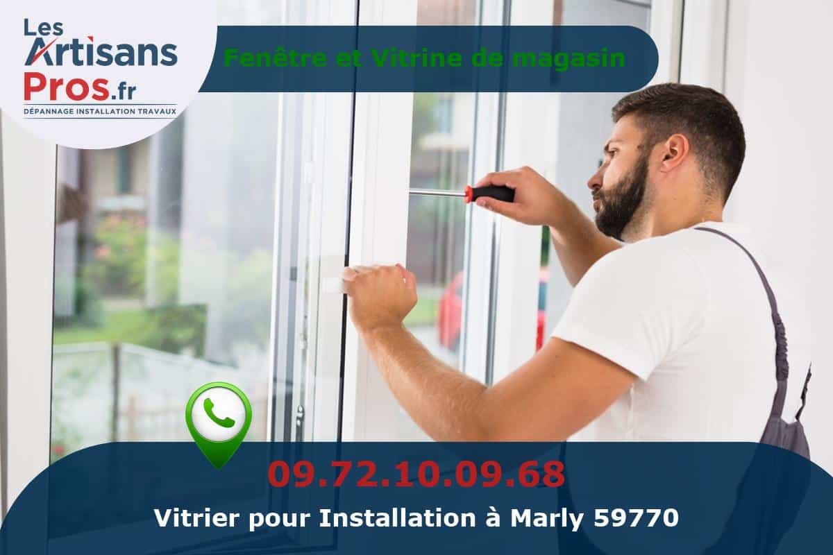 Installation de Vitrerie Marly