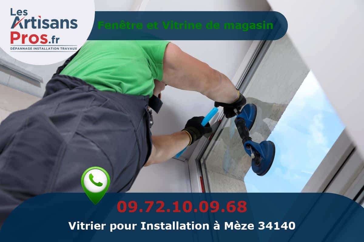 Installation de Vitrerie Mèze