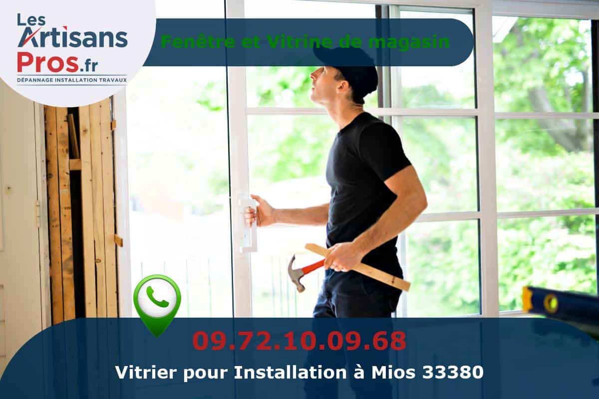 Installation de Vitrerie Mios