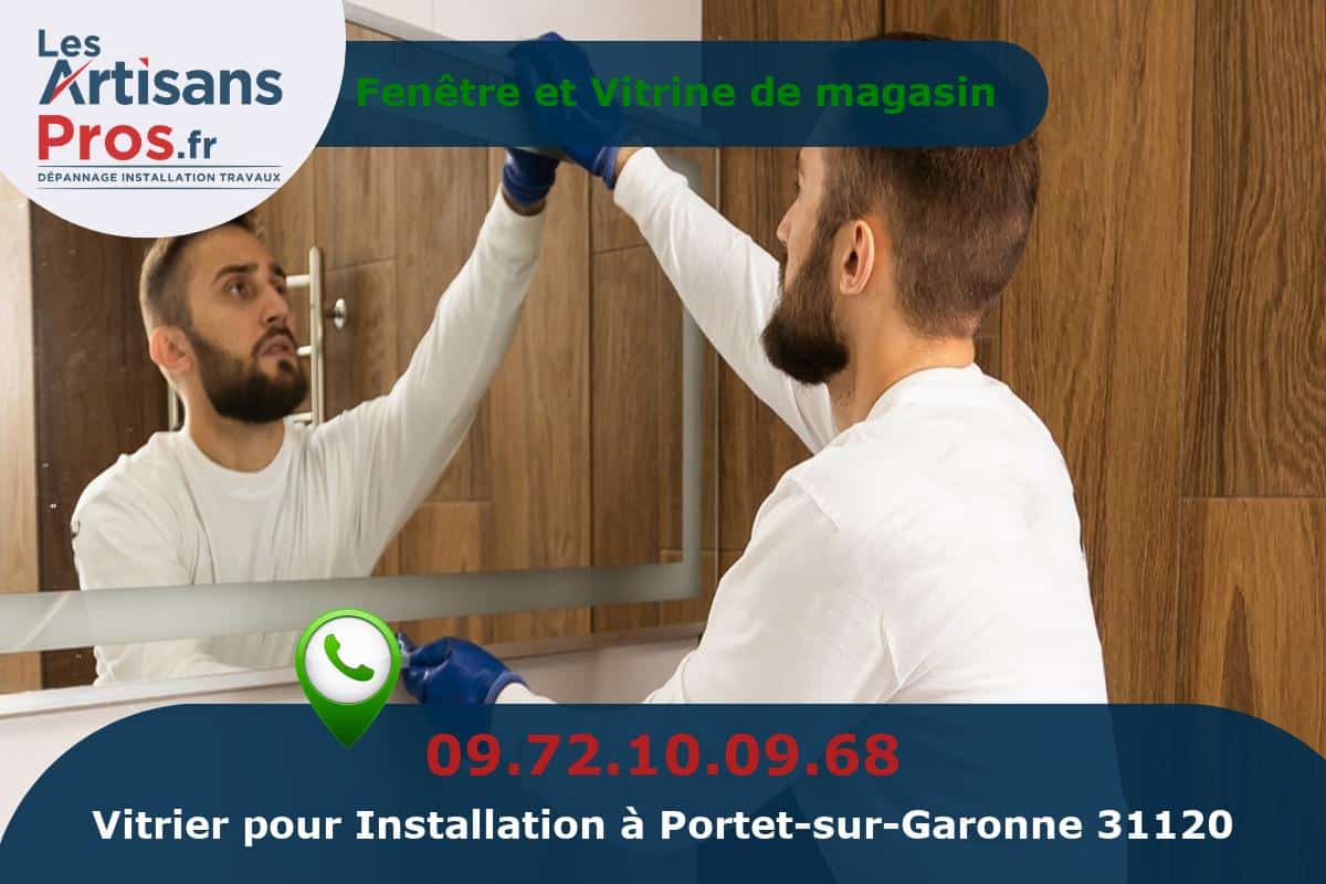 Installation de Vitrerie Portet-sur-Garonne