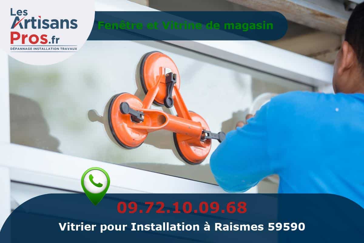 Installation de Vitrerie Raismes