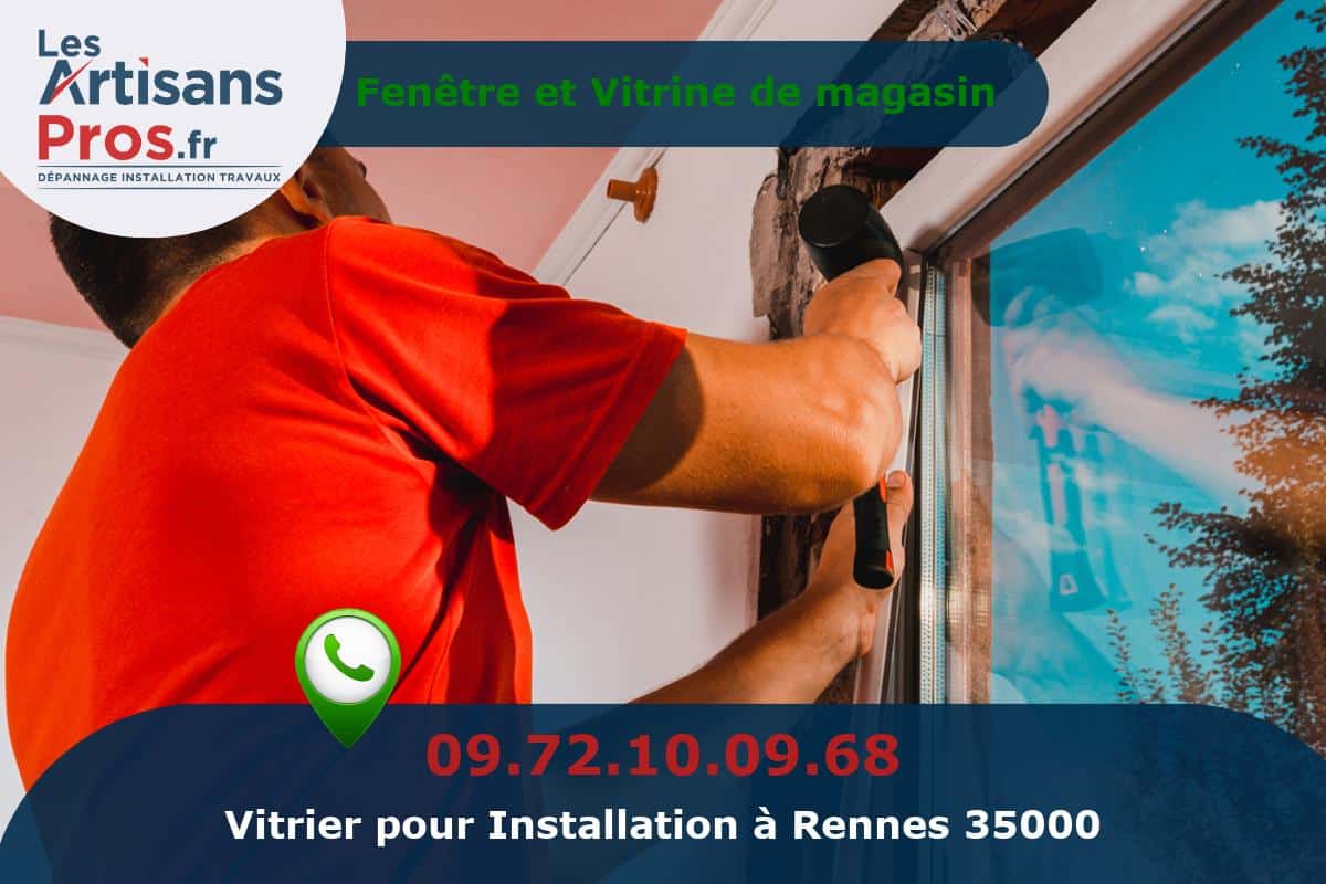 Installation de Vitrerie Rennes