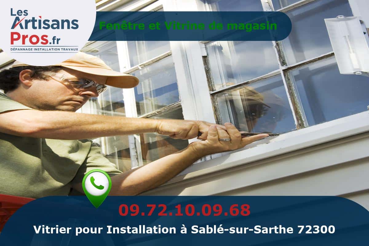 Installation de Vitrerie Sablé-sur-Sarthe
