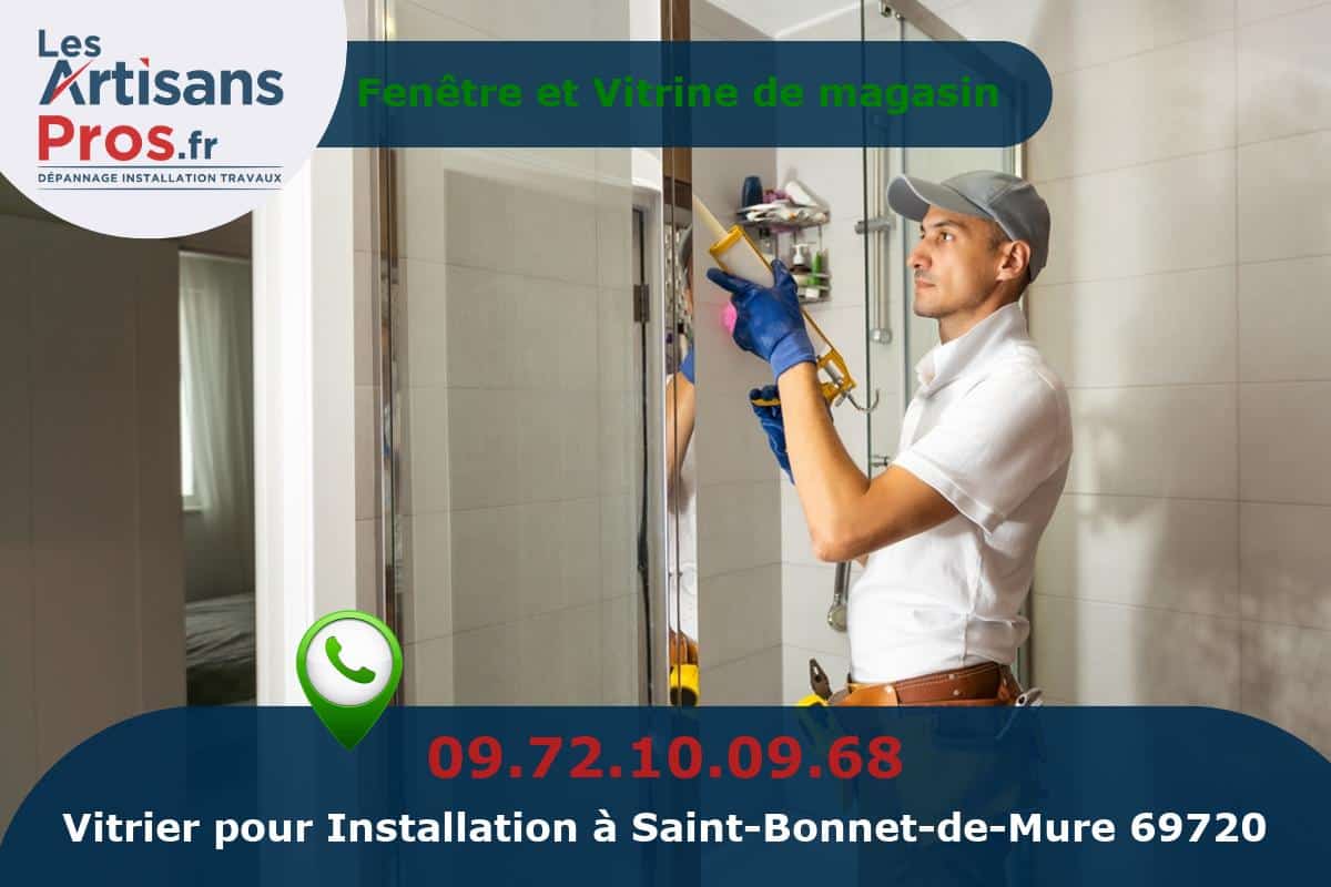 Installation de Vitrerie Saint-Bonnet-de-Mure