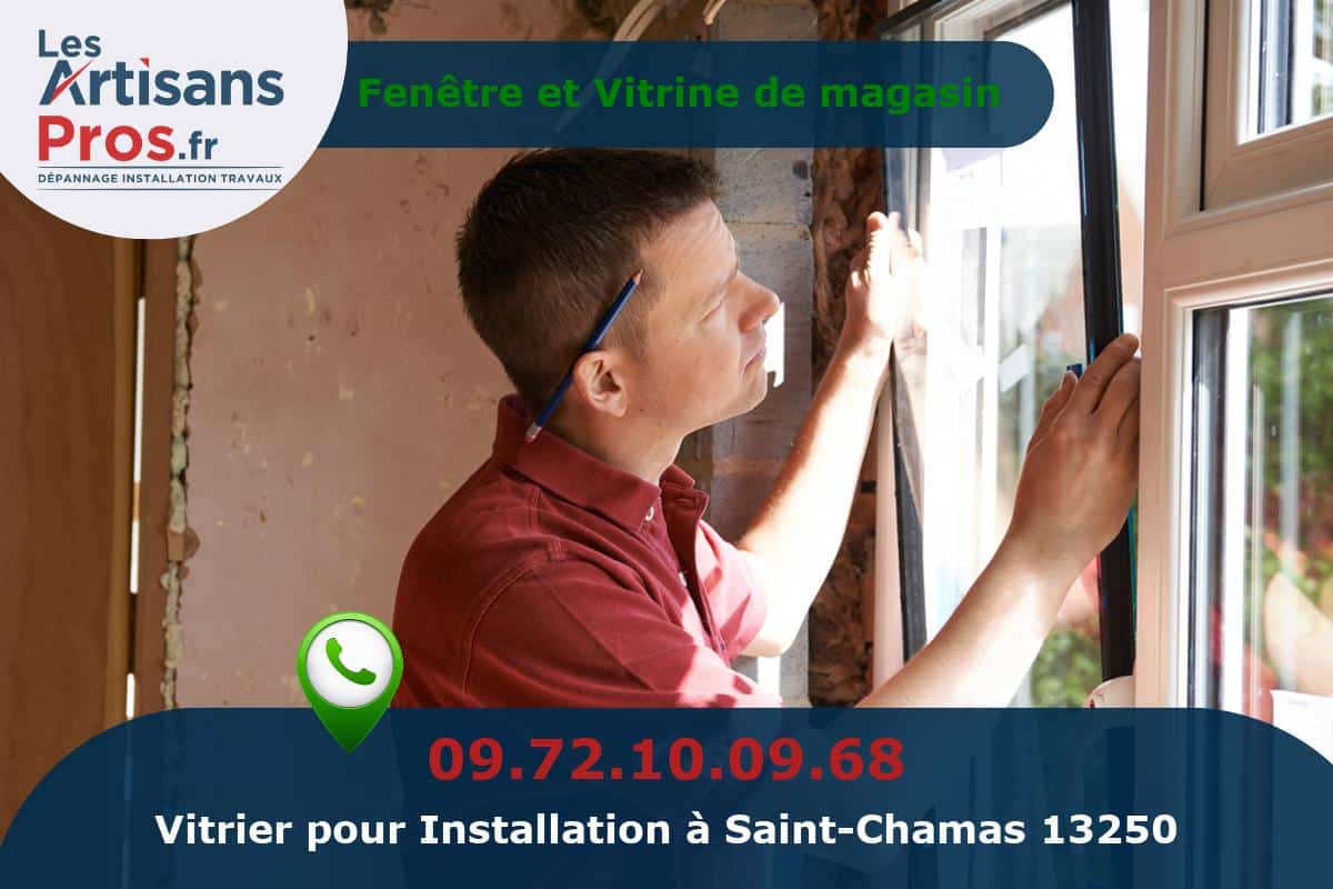 Installation de Vitrerie Saint-Chamas